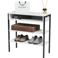 Стеллаж Mio Tesoro Mila Loft (белый/черный)