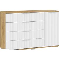 Комод Трия Хилтон 402.012.000 (дуб крафт золотой/белый матовый)