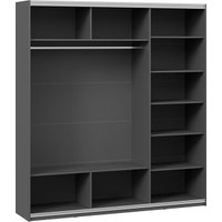 Шкаф-купе Трия Оскар Тиффани Т2 2100 282754 (черный/серый графит/графит матовый) в Пинске