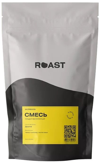 

Кофе Roast Смесь Кощей Бессонный, зерновой, 1000 г