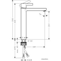 Смеситель Hansgrohe Metris S (31023000)