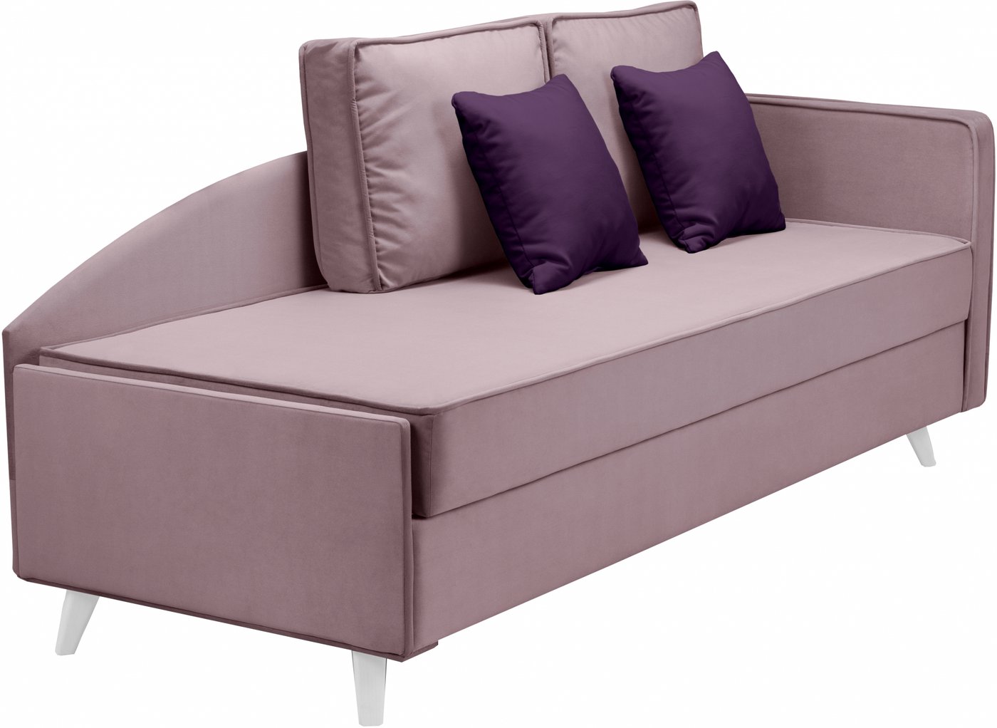 

Тахта Mio Tesoro Альфа 800 правая (Velutto 11/Velutto 25/белый)