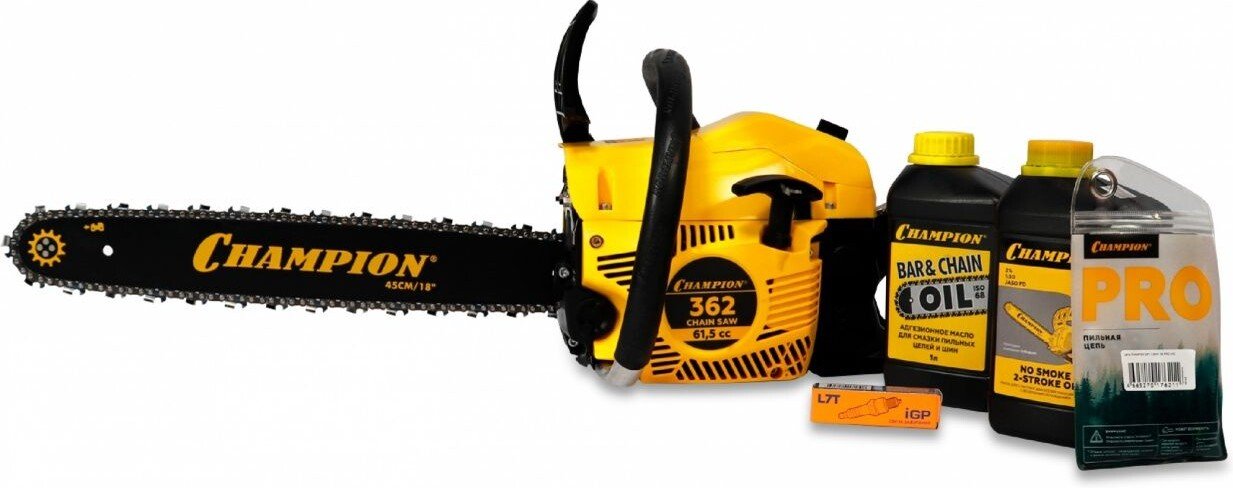 

Бензопила Champion A362-18 + акция