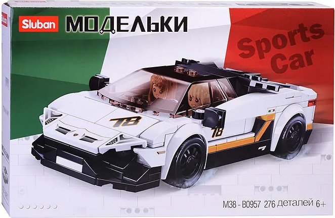 

Конструктор Sluban Модельки M38-B0957 Спорткар