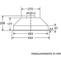 Кухонная вытяжка Bosch Serie 2 DLN52AC70