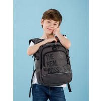 Школьный рюкзак Grizzly RB-450-3f (серый)