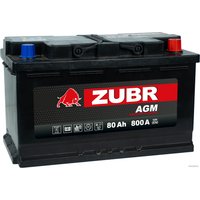 Автомобильный аккумулятор Zubr AGM R+ Турция (80 А·ч)