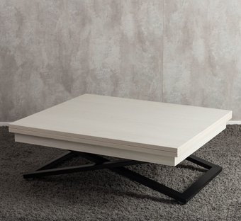 Стол-трансформер Levmar Cross D36/S53 (дуб анкор светлый/черный)