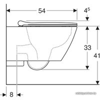 Унитаз подвесной Geberit Smyle Square Rimfree 500.685.01.1