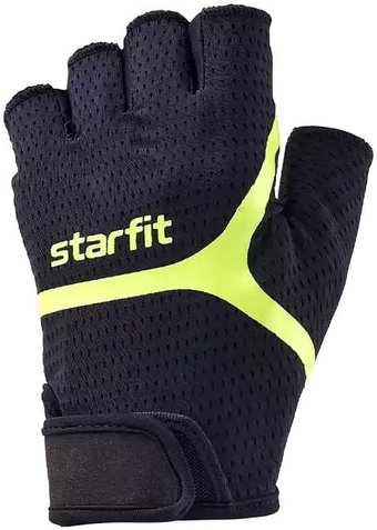 Перчатки Starfit WG-103 (черный/ярко-зеленый, XL)