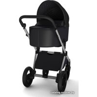 Универсальная коляска Invictus V-Pram (3 в 1, черный/золотистый, серебристая рама)