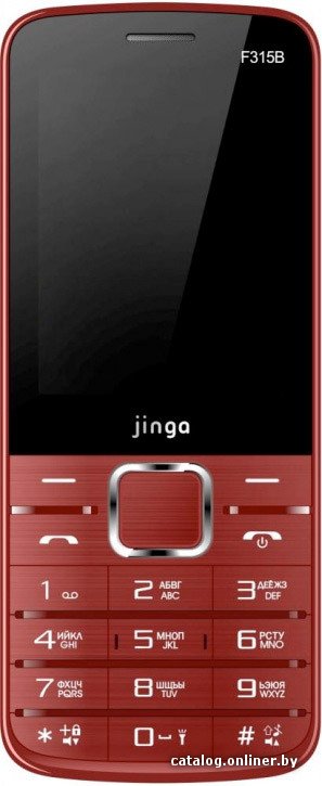 Кнопочный телефон Jinga Simple F315B Red