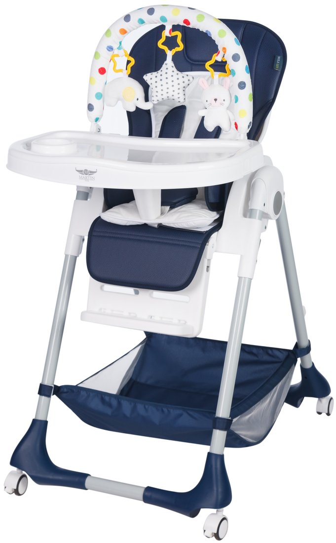 

Высокий стульчик Martin Noir Nula Lux (Tausine Blue) 0+
