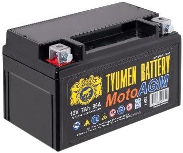 

Мотоциклетный аккумулятор Tyumen Battery 6МТС-7 AGM (7 А·ч)