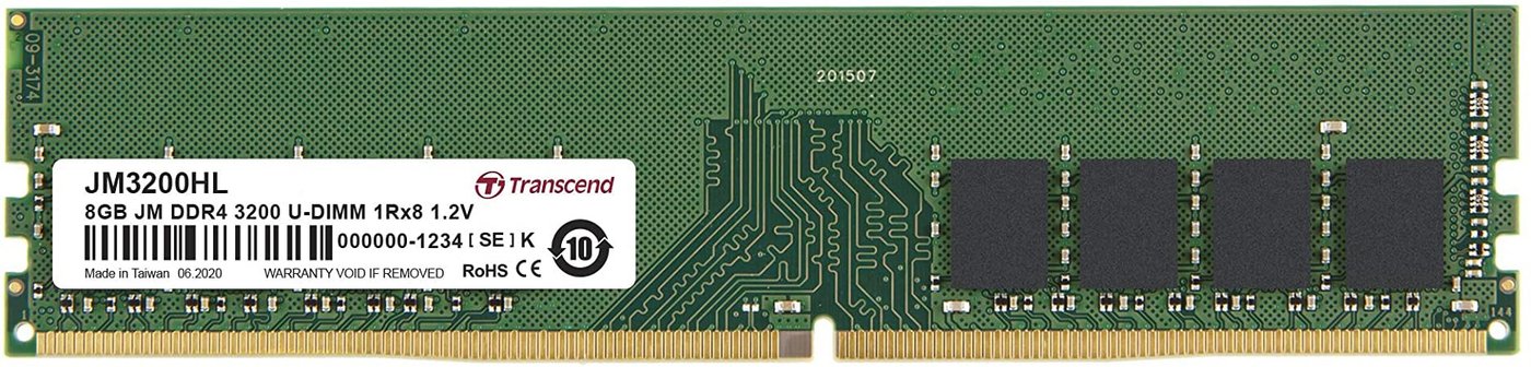 

Оперативная память Transcend JetRam 8GB DDR4 PC4-25600 JM3200HLG-8G