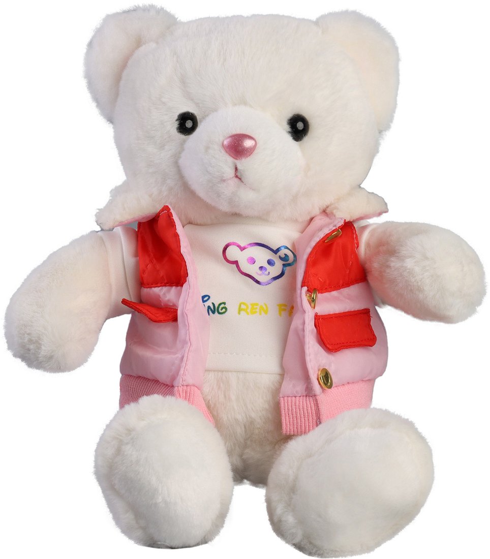 

Классическая игрушка Milo Toys Little Friend Мишка в розовой курточке 9905633