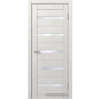 Межкомнатная дверь MDF-Techno Dominika Shale 100 90x200 (дуб шале снежный, лакобель белый)