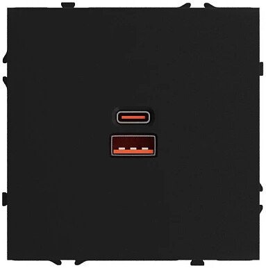 Розетка USB Forkel F70 19664 (черный)