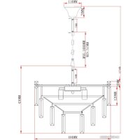 Подвесная люстра Moderli Crystal V10738-9P