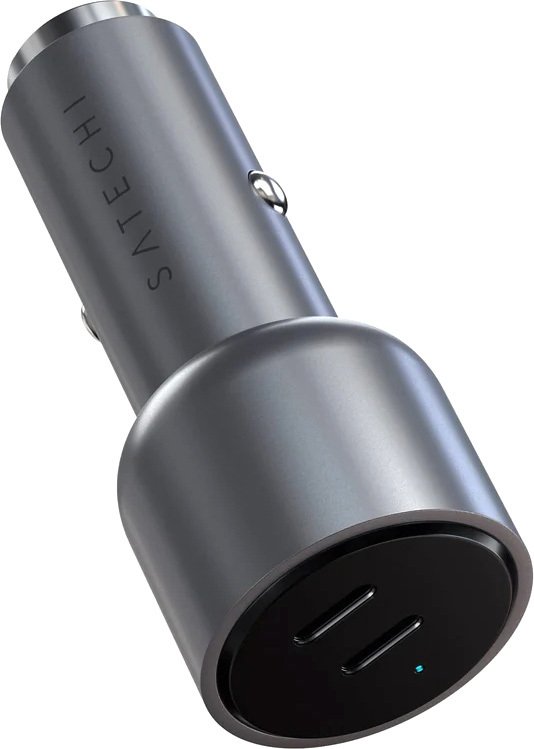 

Автомобильное зарядное Satechi 40W Dual USB-C PD Car Charger ST-U2C40CCM