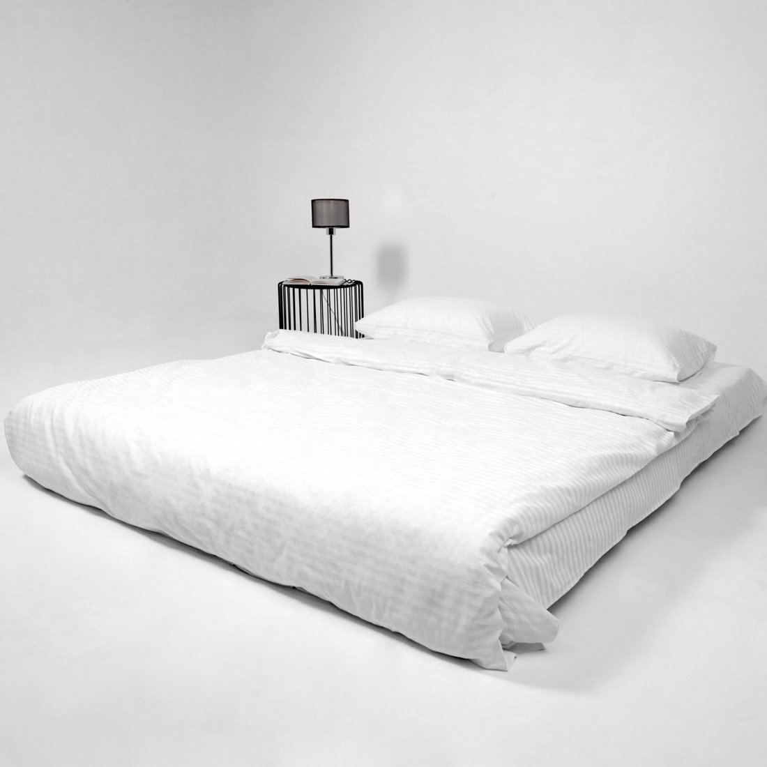 

Постельное белье AksHome Белый на резинке 90x200x20см (перкаль 6793-1)