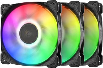 Комплект вентиляторов для корпуса Geometric Future Squama 2501 ARGB Triple Pack (черный)