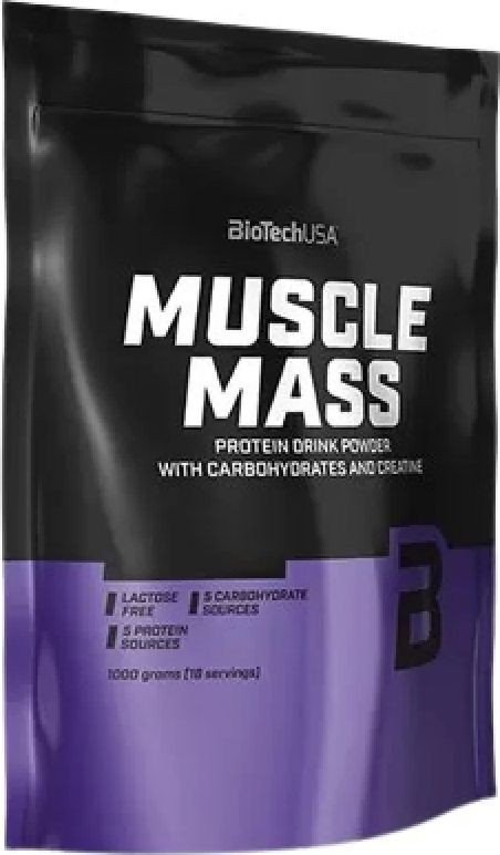 Гейнер BioTech USA Muscle Mass (шоколад, 1кг)