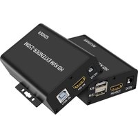 Удлинитель USBTOP HDMI USB по витой паре RJ45 UTP (LAN) до 150 метров, FullHD 1080p (1 приемник, 1 передатчик)