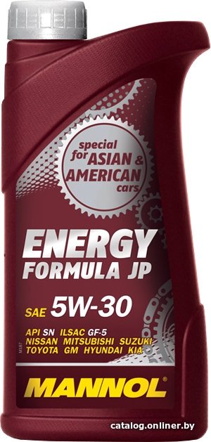 Моторное масло Mannol Energy Formula JP 5W-30 API SN 1л