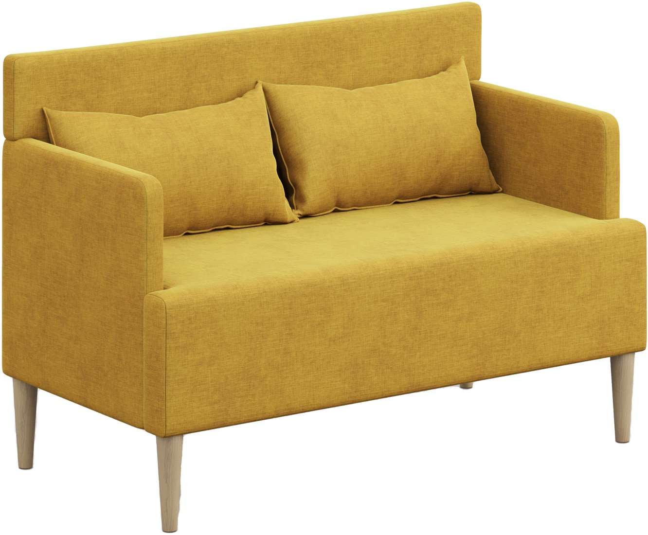 

Диван Mio Tesoro Киус с подушками (микровелюр/желтый №9)