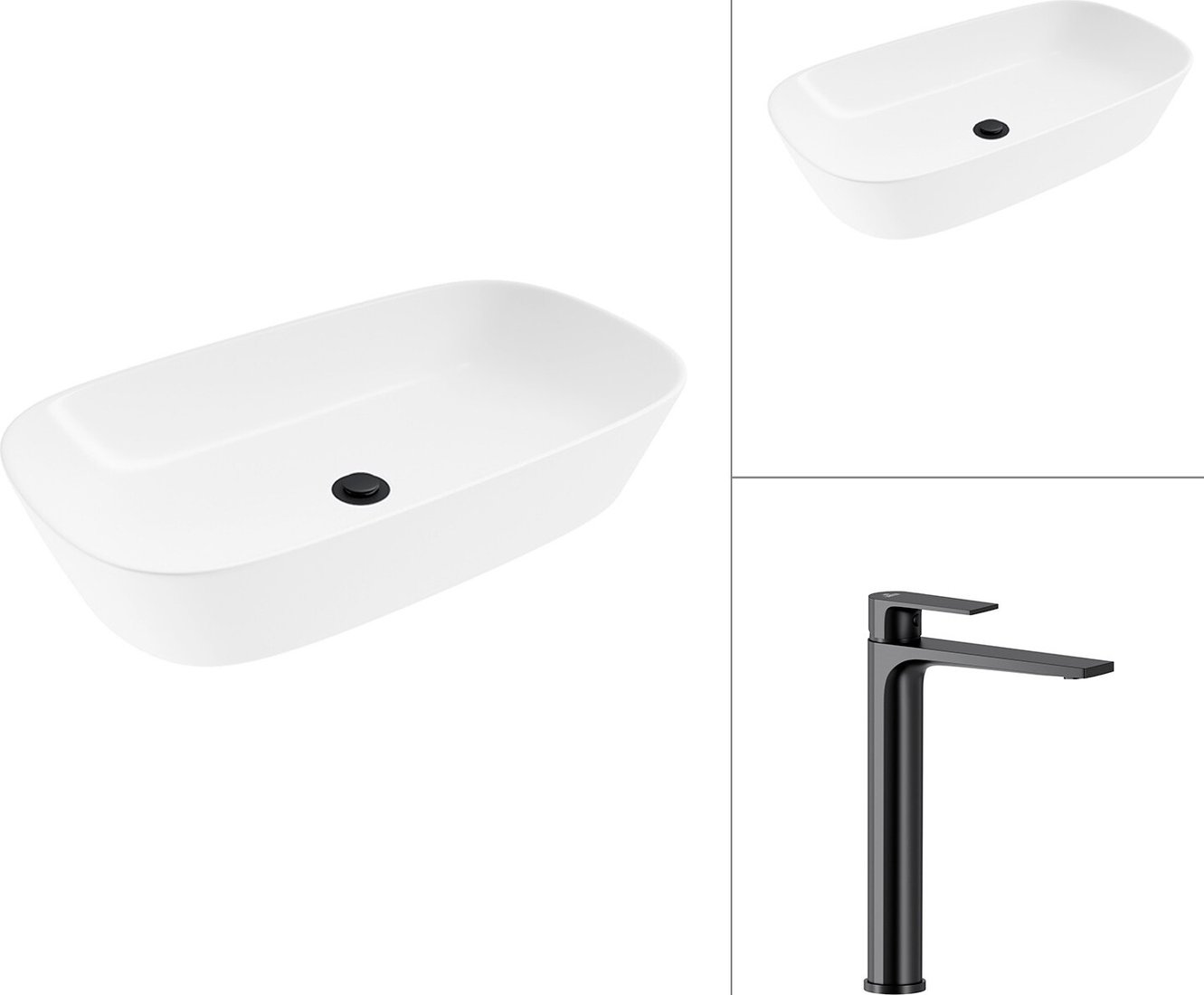 

Умывальник Lauter 21393-70 + Reef 21CK8678BS