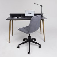 Стол AksHome Jasper 86201 (серый/бук)