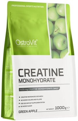 Моногидрат креатина OstroVit Creatine Monohydrate (яблоко, 1000 г)