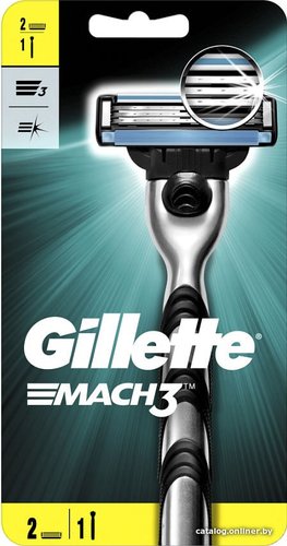 Gillette Mach3 2 сменные кассеты