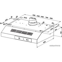 Кухонная вытяжка Faber 2740 BASE BK A60