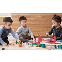 Набор железной дороги Mitu Track Building Block Electric Train Set MTWJ02MT