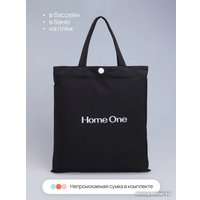 Шторка-занавеска для ванны Home One Linen 180x200 412878 (черный)