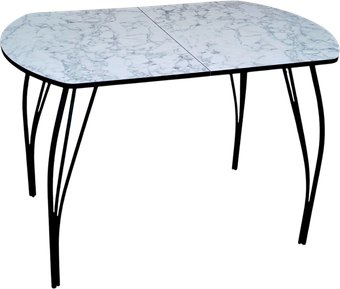 Кухонный стол Arvento Флок 3 раздвижной 110-140х70 (мрамор каррара)