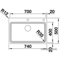 Кухонная мойка Blanco Etagon 700-IF/A (зеркальная полировка) 524274