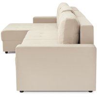 Угловой диван Mio Tesoro Манчестер 292 1.5ек-1.5ек-1.5пф (966 светло-бежевый)