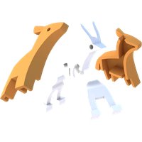 Конструктор Halftoys Animal Импала с диорамой HA002