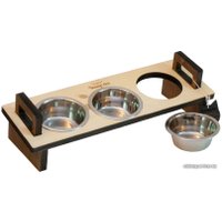 Миски на подставке Чешир Царь 3 миски 200 мл (бежевый)