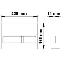 Панель смыва Berges Wasserhaus Novum L3 (глянцевый хром)