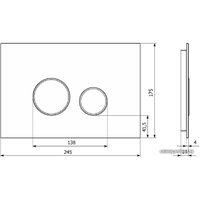 Панель смыва Lavinia Boho Relfix 38050902 (greek black)