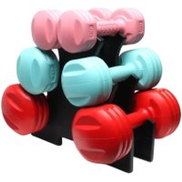 Гантельный ряд AMETIST Fitnes Composit 12 кг с подставкой (2x1кг, 2x2кг, 2x3кг)