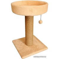 Лежак Cat House с когтеточкой 0.55 (джут бежевый)