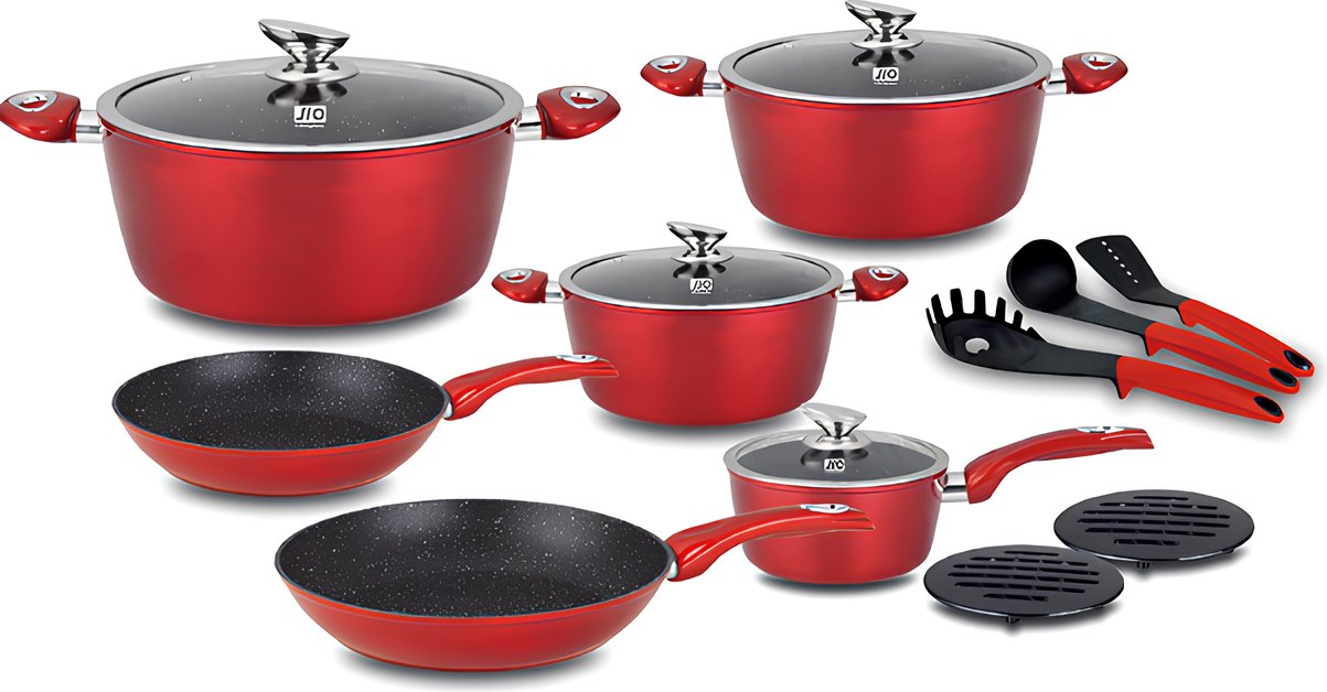 

Набор кастрюль JIO J024315 (красный)