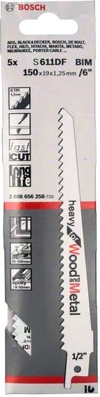 

Набор оснастки для электроинструмента Bosch 2608656258 (5 предметов)