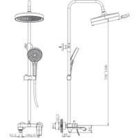Душевая система  Haiba HB24553-5