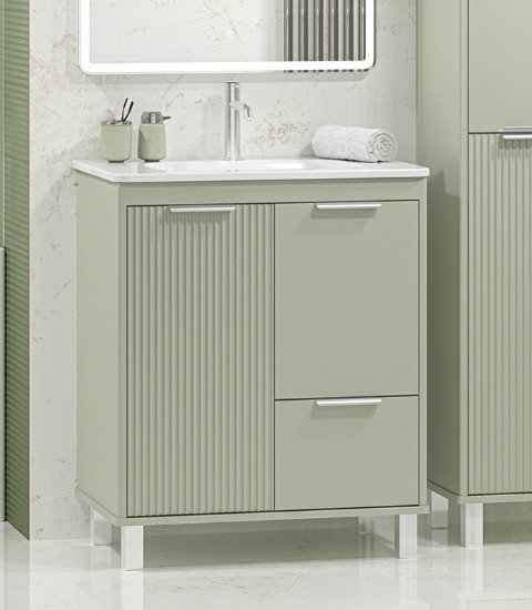 

Brevita Тумба под умывальник Risacca Pistachio 70 RIS-06070-0842Я (фисташковый)